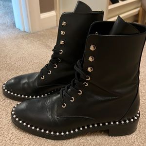 Stuart Weitzman combat boots